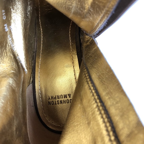 Johnston & Murphy Brown Patent Leather Size 9M - Picture 5 of 8